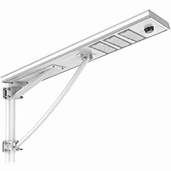 Luce stradale LED Hepu 30W 60W 70W 80W Certificazione RoHS Alta efficienza Alta luminosità Luce/lampada esterna integrata solare tutto in uno