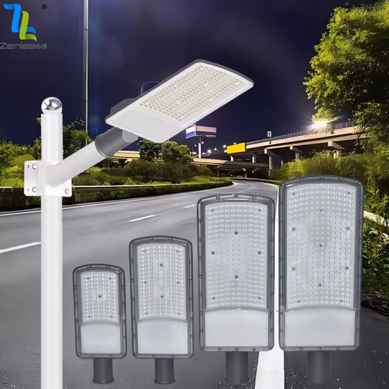 Illuminazione di inondazione del giardino stradale esterno in alluminio personalizzato all'ingrosso IP67 impermeabile 50W 100W 150W 200W Lampione stradale solare bifacciale automatico a LED tutto in uno